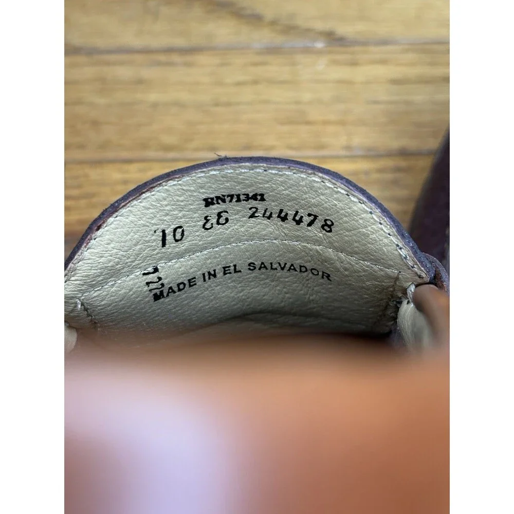 L.L.Bean Men’s Allagash Bison Handsewn Penny Loafers Leather Brown Size 10 EE